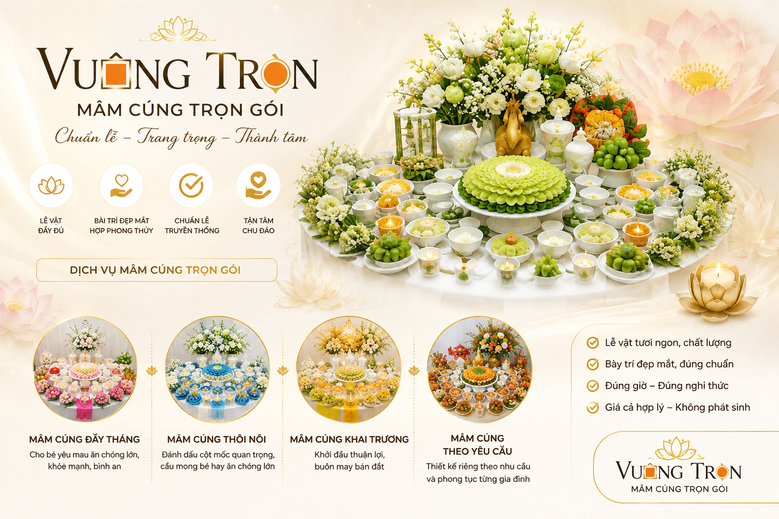 Mâm cúng sự kiện